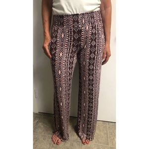 Tribal Print Palazzo Pants